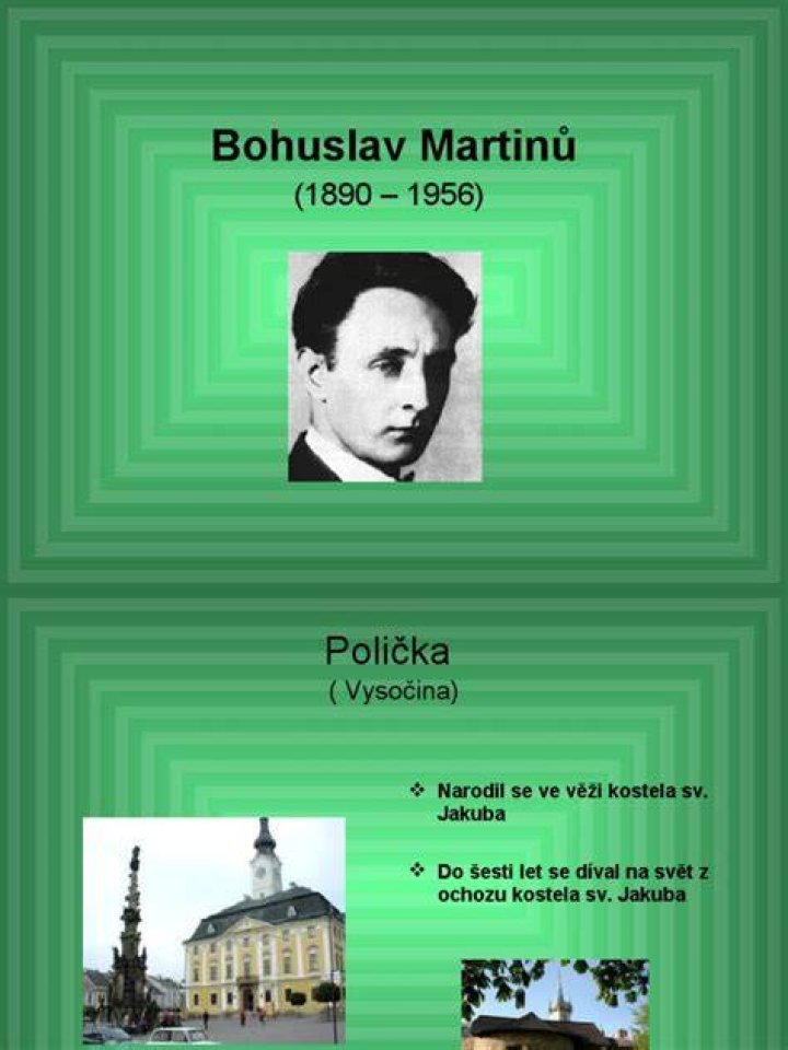 Bohuslav Martinů Bohuslav Martinů