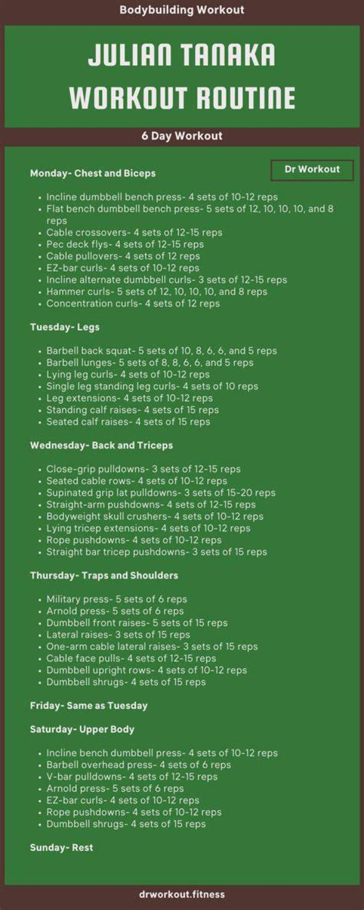 Julian Morris Workout Routine