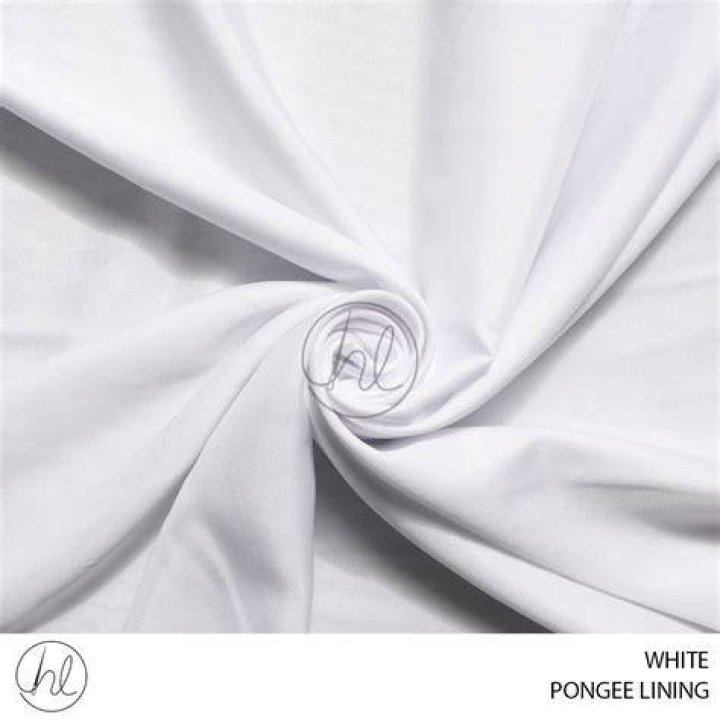 What is pongee lining made of?